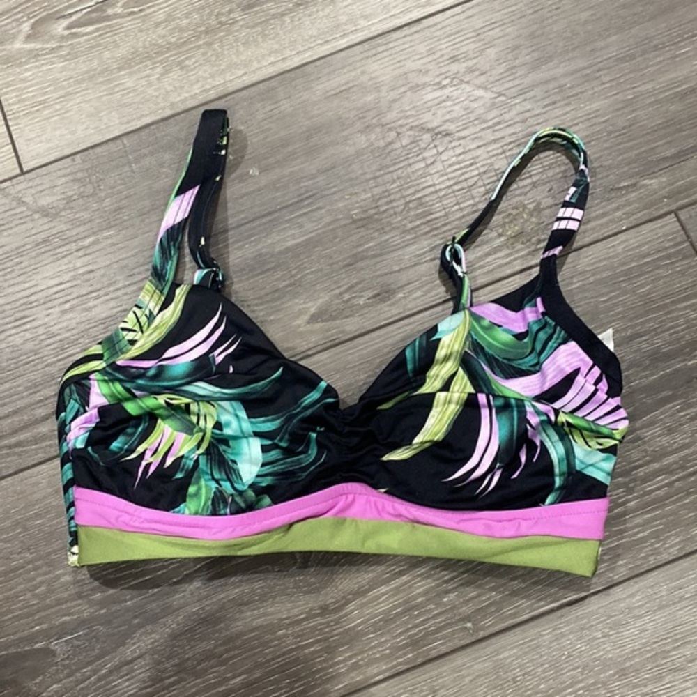 NWOT! Seafolly Las Palmas DD‎ Cup Bralette Bikini Swim Top